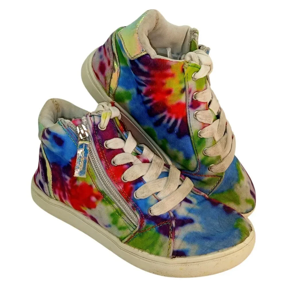 Steve Madden Tie Dyed High Top Sneakers - Big Girls Size 2